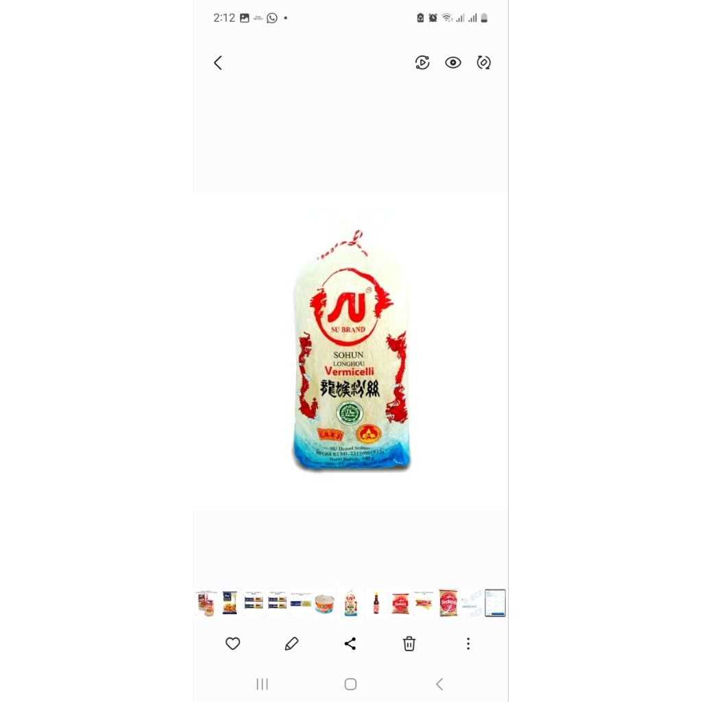 

SOHUN NAGA/ SPHUN VERMICELLI 250GR