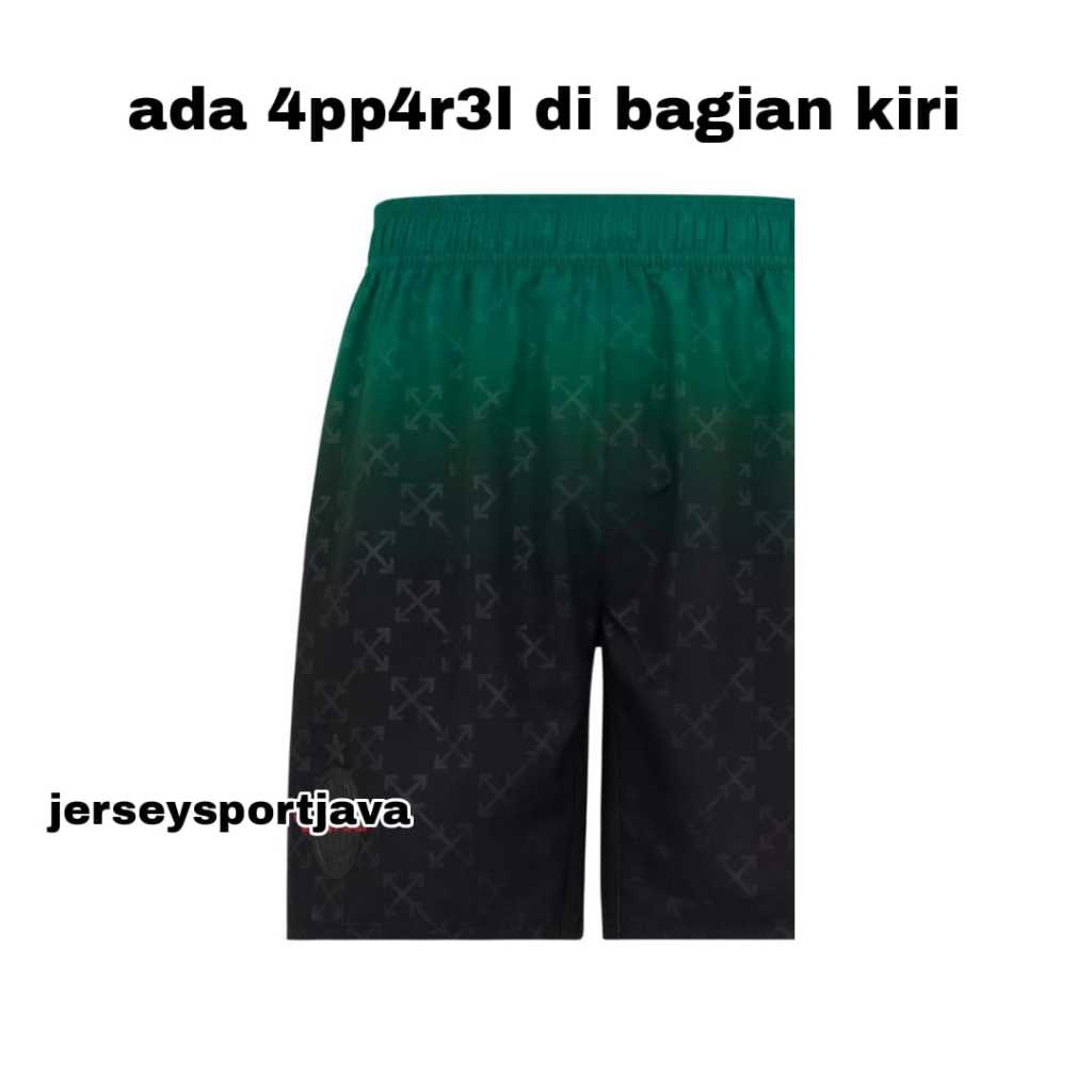 CELANA BOLA PRIA MILAN OFF WHITE HITAM 2025 2026 NEW GRADE ORI IMPORT - BEST HIGT QUALITY