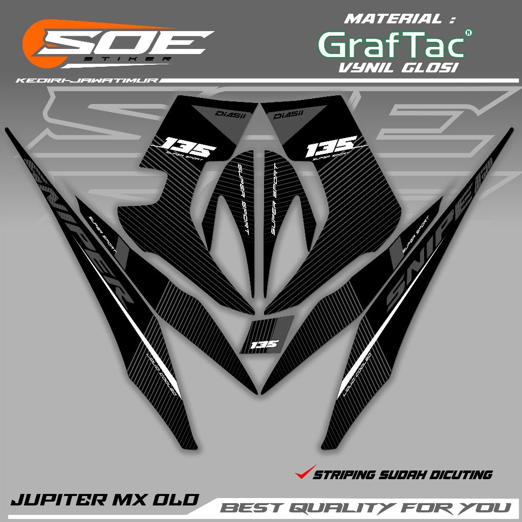STRIPING JUPITER MX OLD 135 sniper 135 / 135lc malaysia / sniper 135 malaysia / striping sniper old