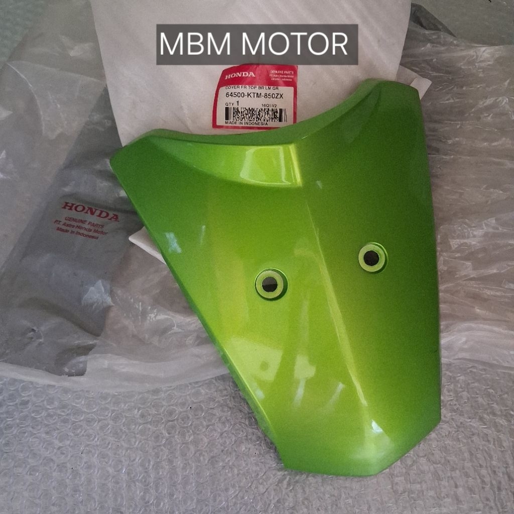 COVER DADA TEMENG DASI DEPAN HONDA SUPRA X125 X 125 LAMA BATMAN HIJAU ORI AHM 64500-KTM-850ZX