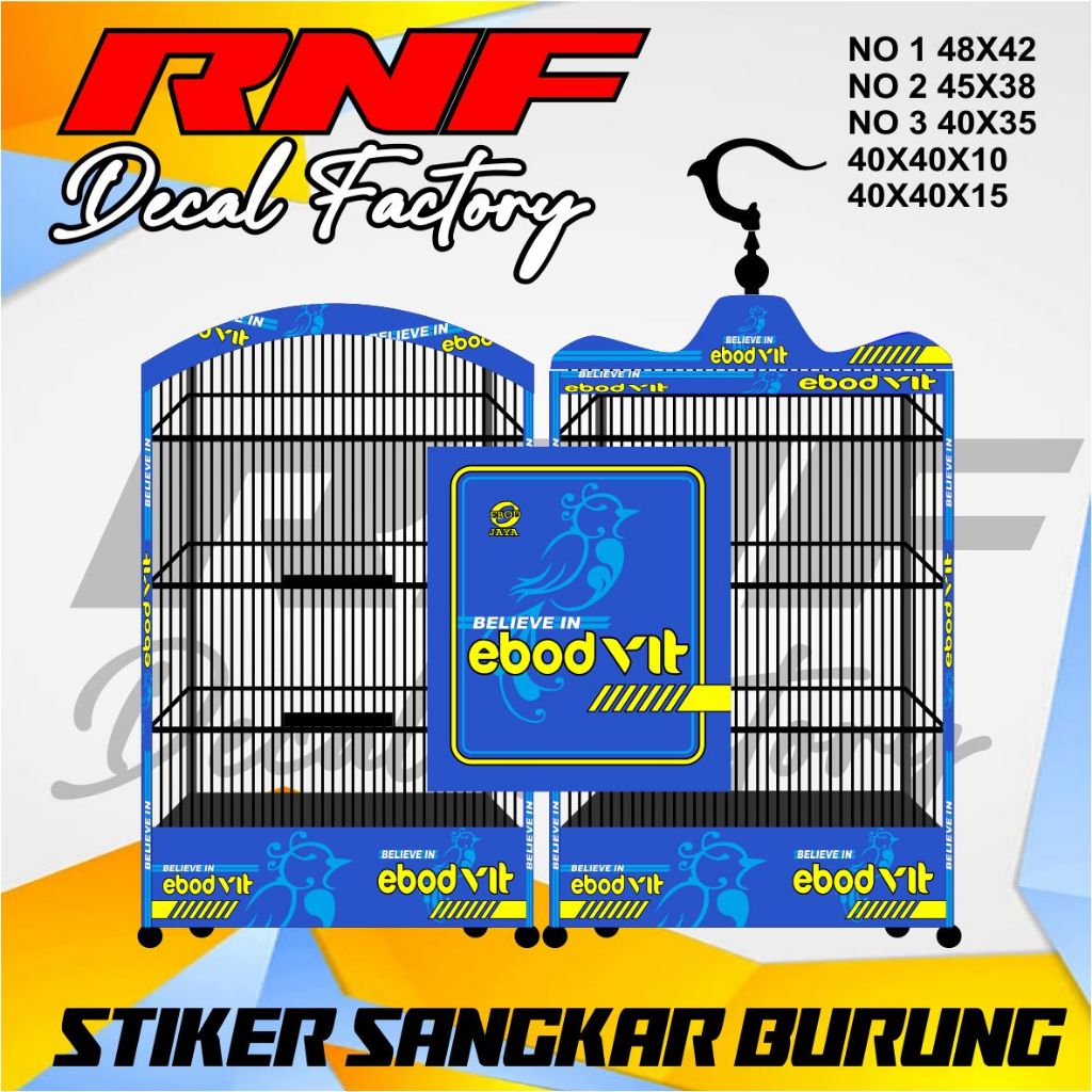 DECAL SANGKAR REPLIKA EBOD VIT