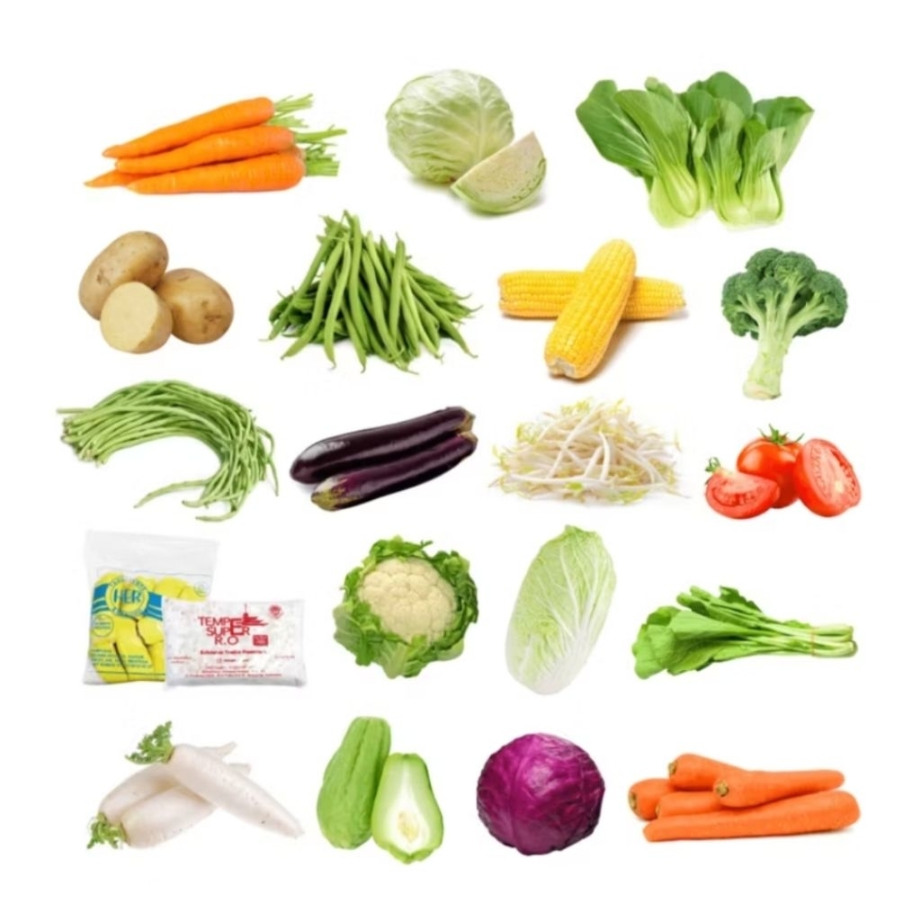 

ANEKA SAYURAN MURAH MULAI 2.000 | KANGKUNG BAYAM WORTEL TOMAT SAWI PAKCOY KENTANG KUBIS KOL BROKOLI TOGE KECAMBA TERONG UNGU HIJAU BULAT BUNCIS