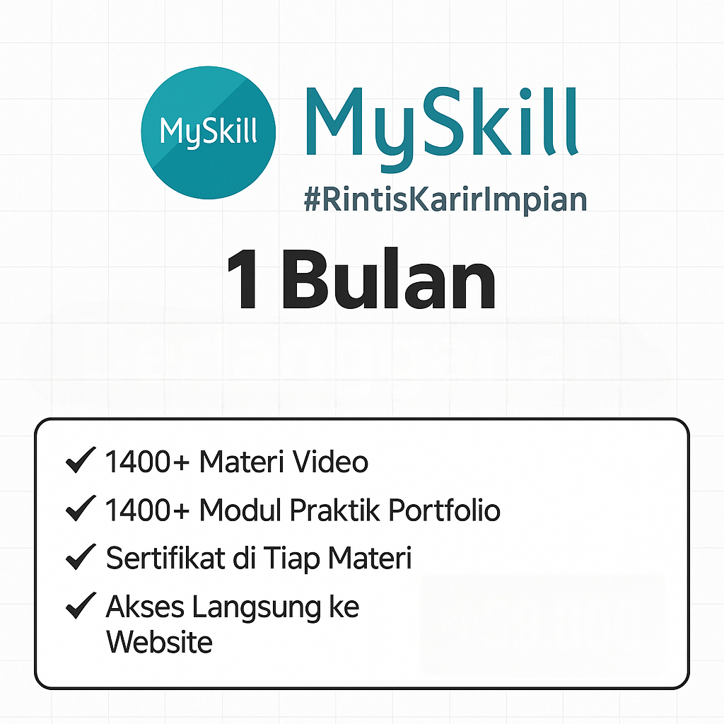 Myskill Premium Private 1 Bulan 6 Bulan Mysk1ll Premium akun myskill premium