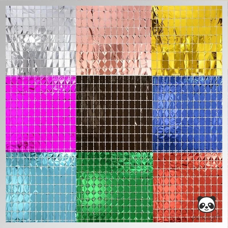 

Tirai Rumbai Kotak Foil Fringe Curtain Warna Biru Untuk Dekorasi Pesta Aksesori Unik Dan Menarik Sesuai Tema Pesta Anda - Biru