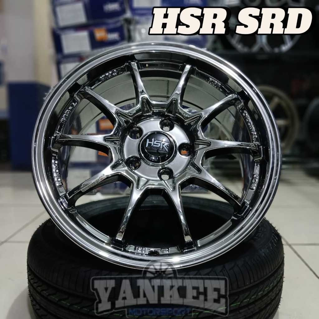 Velg Mobil HSR R17 Black Chrome Untuk Terios Rush Innova dll velg hsr r17