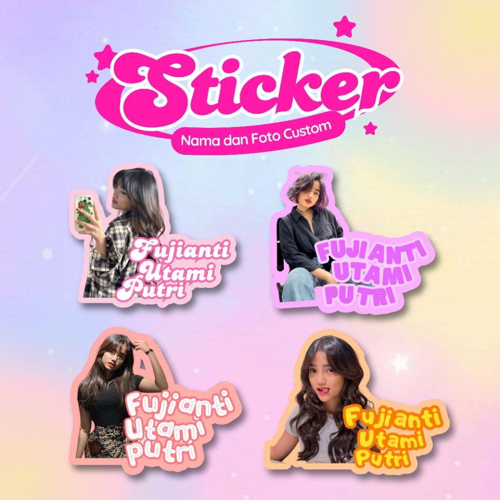 

Sticker Custom Nama dan Foto - Stiker Motor Custom Nama dan Foto Free Design