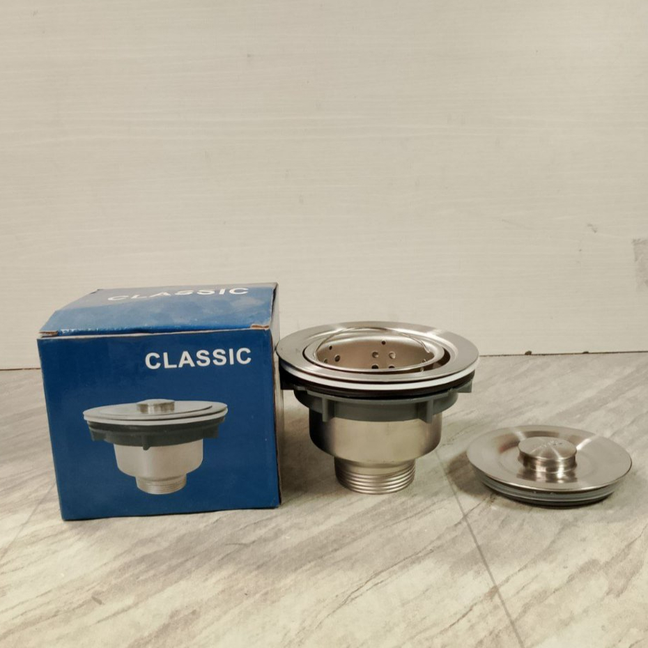 Afur Keranjang Full Stainless Wastafel Merk Classic