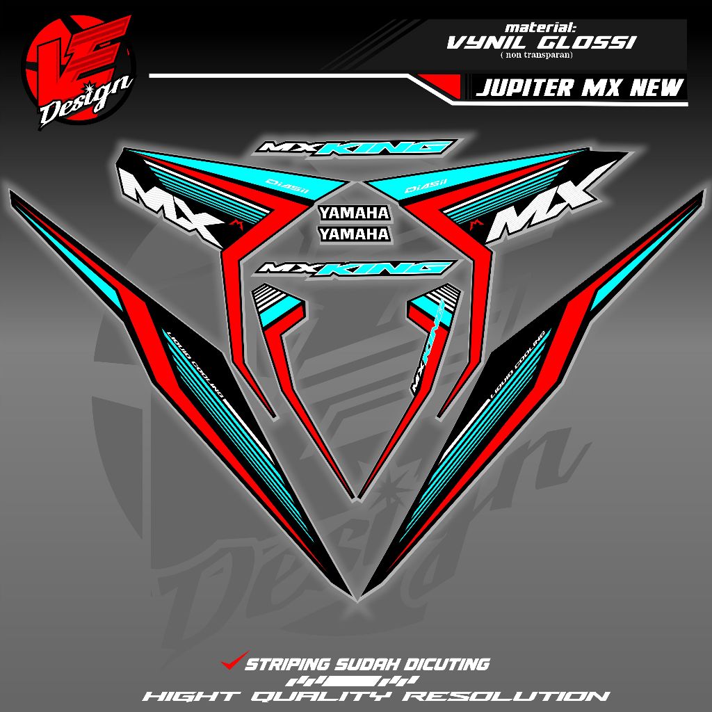 STRIPING JUPITER MX NEW 135 motif mx king custom copy standart motor / striping 135lc malaysia copy 