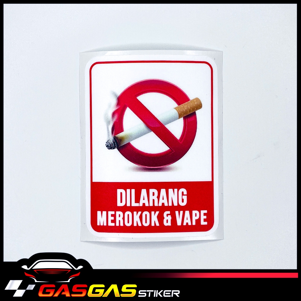 

Stiker DILARANG MEROKOK Sticker Dinding Bahan Vinyl Laminasi Doff