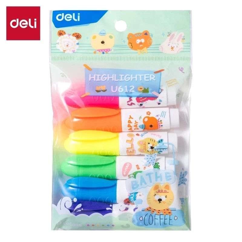 

DELI - STABILO / PENANDA KATA / HIGHLIGHTER EU612 SET ISI 6 PCS