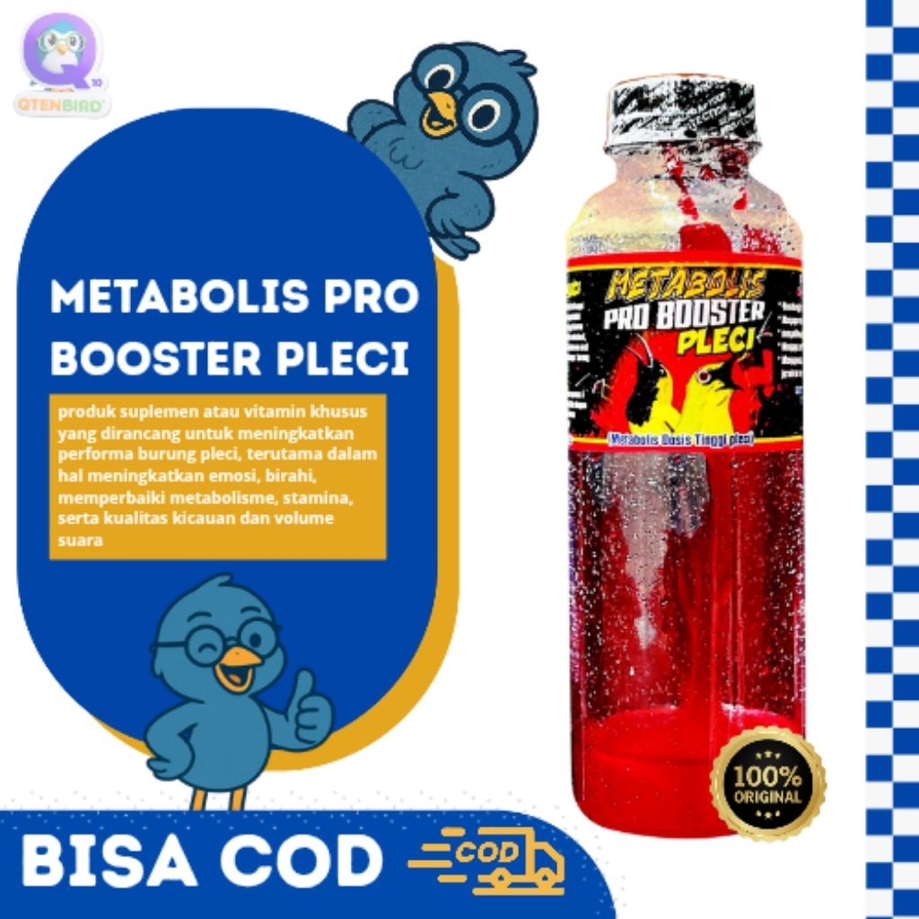 Pro Booster Pleci Juara Metabolis Dosis Tinggi pleci Vitamin Burung Pleci