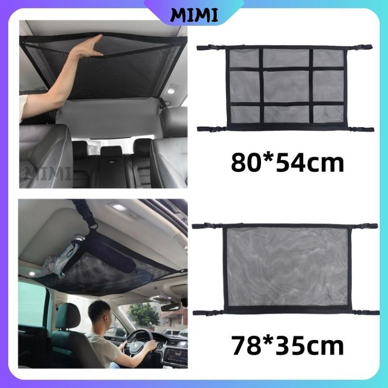 Jaring Bagasi Mobil Cargo Net Mobil Universal 80×54cm / Tas Penyimpanan Mobil