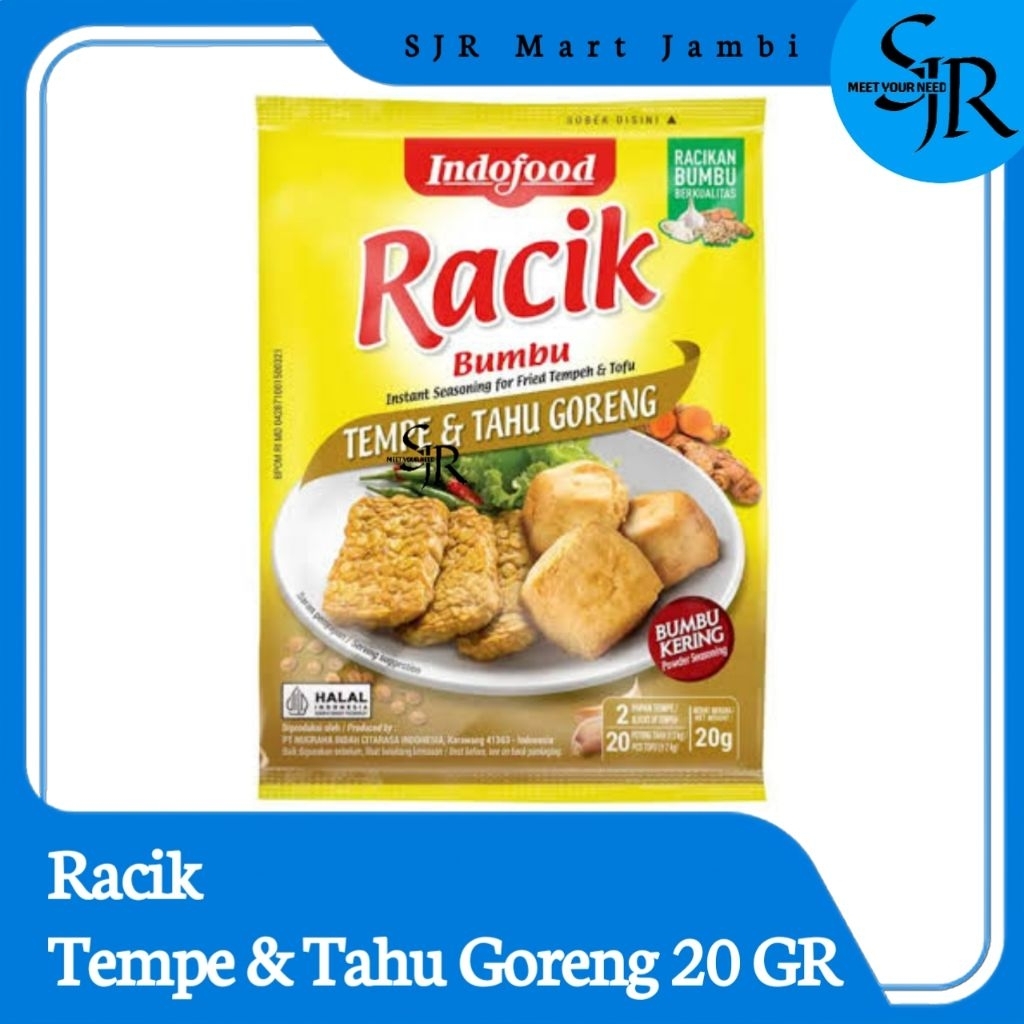 

[Bumbu] Indofood RACIK Bumbu instan - Tempe & Tahu Goreng | Kemasan 20gr