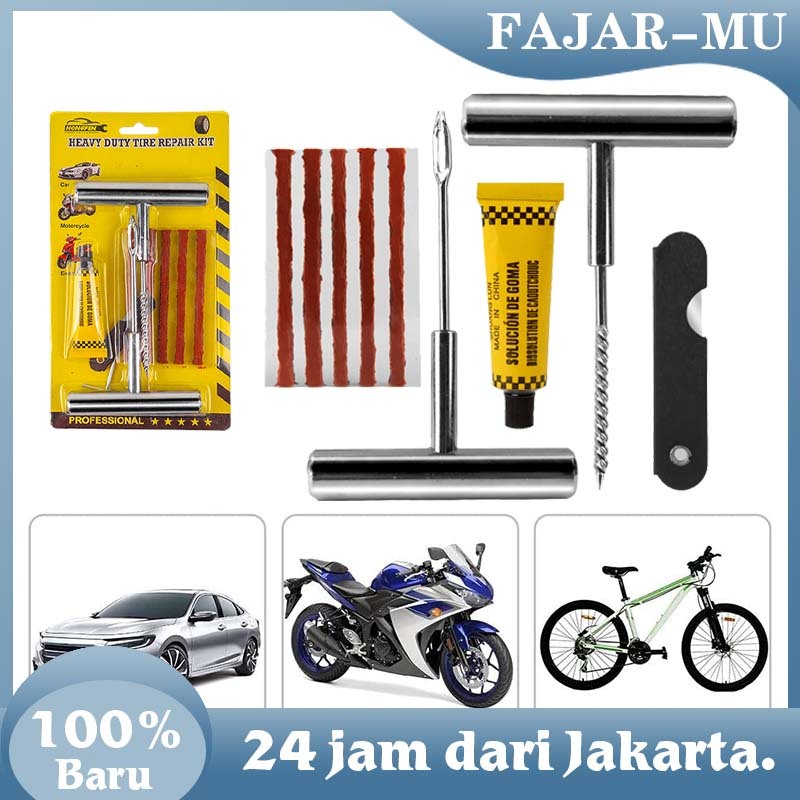 Alat Tambal Ban Tubles Motor / Alat Tambal Ban Tubles Gagang Besi / Alat Ban Tubles
