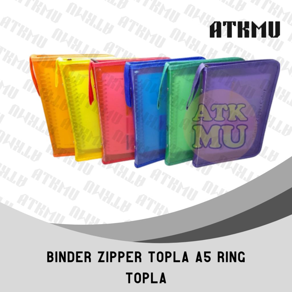 

Binder Zipper TOPLA A5 Note Buku Ring Loose Leaf