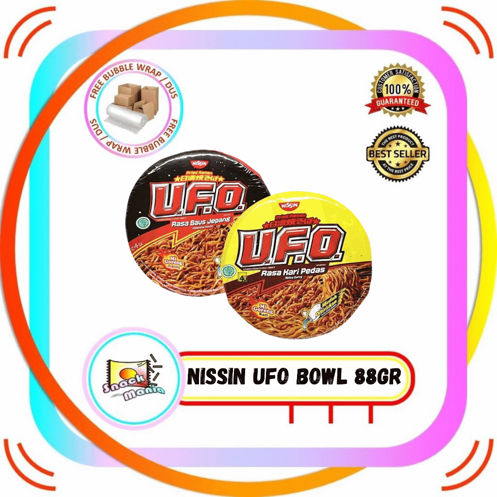 

Nissin Ufo Fried Ramen Bowl Saus Jepang / Kari Pedas ~ 88 gr Mie Instan Ala Jepang