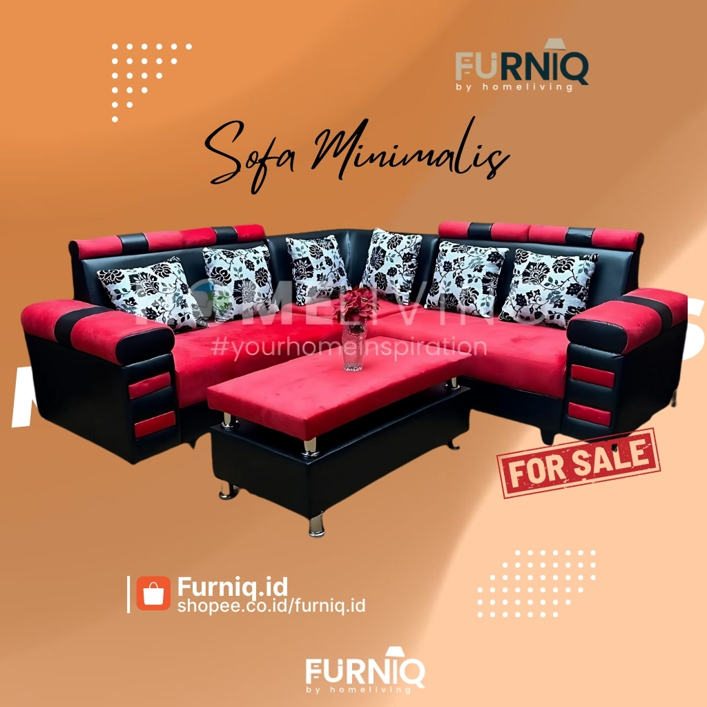 FURNIQ.ID - SOFA MINIMALIS L ODENSE - SOFA PREMIUM - SOFA KAIN - SOFA BELUDRU - SOFA KULIT - SOFA ME