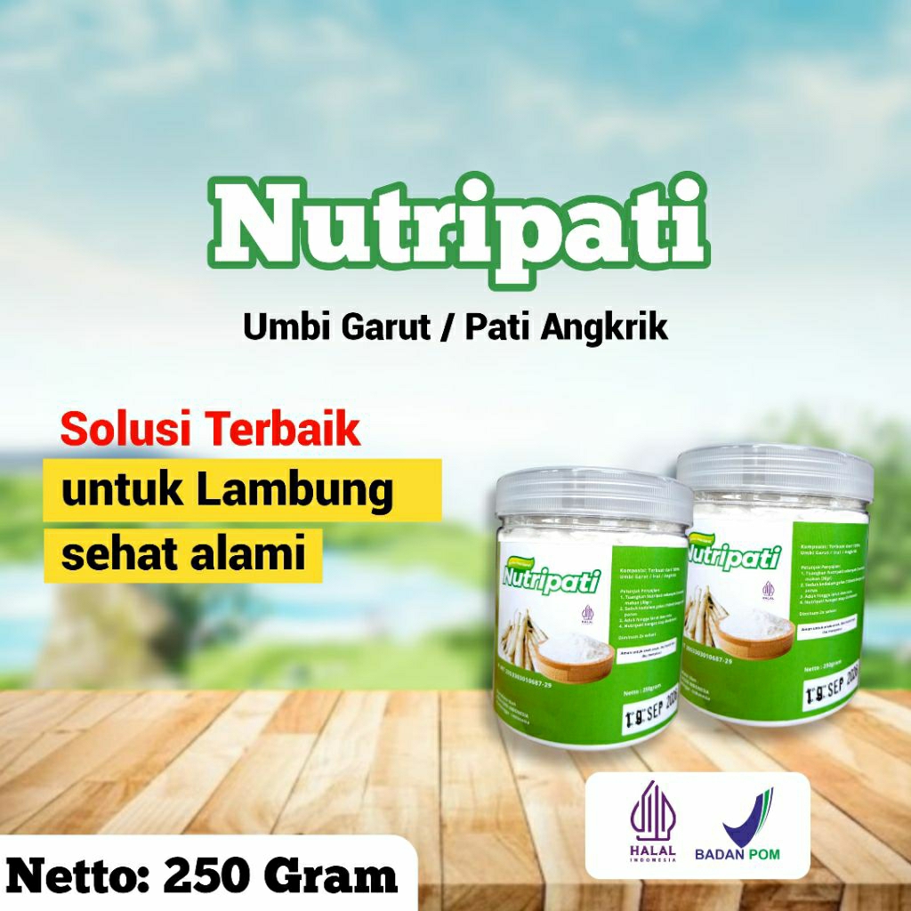 

TEPUNG GARUT/PATI ASAM LAMBUNG/ANGKRIK /ARROWROOT 250Gr