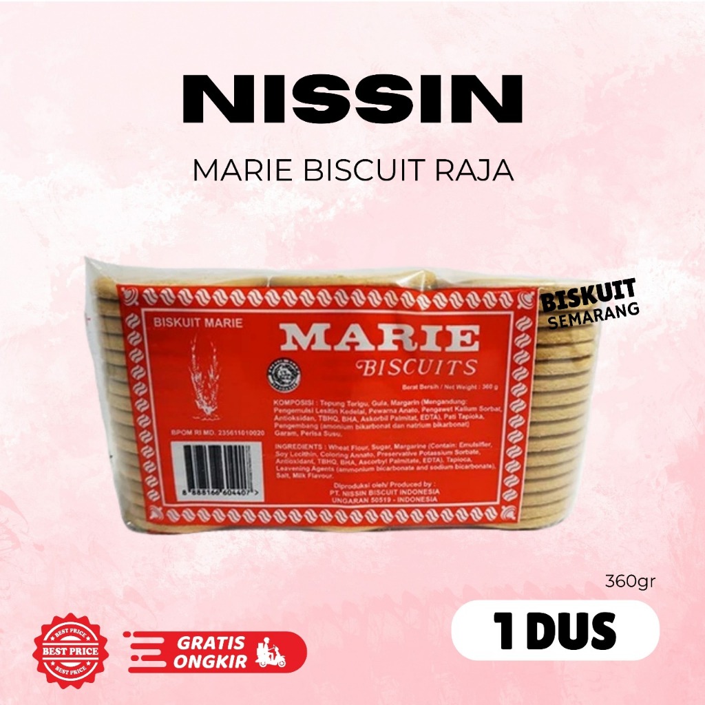 

1 Dus Nissin Marie Raja Biskuit 360gr isi 12pcs BISKUIT SEMARANG