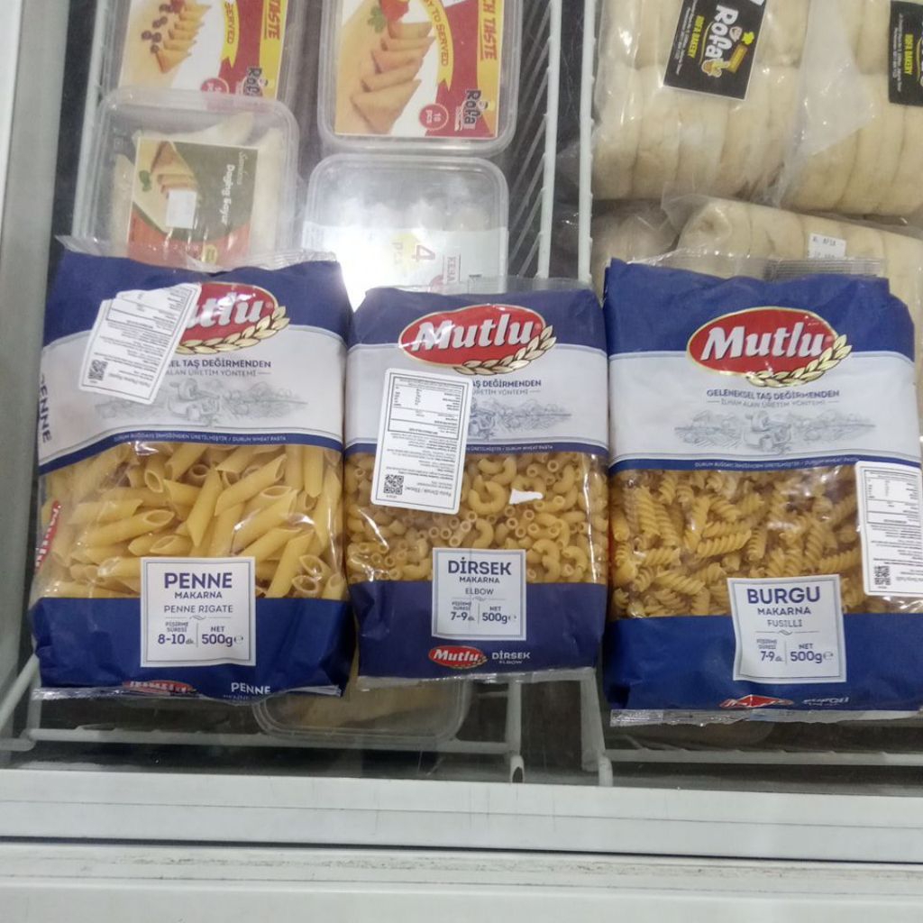 

MULTU BURGU MAKARA FUSILLI , PENNE MAKARNA, DIRSEK MAKARNA ELBOW BERAT BERSIH 500 GR