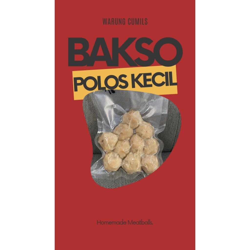

BAKSO POLOS MERCON UKURAN SEDANG KHAS WARUNG CUMILS (ISI 10 PCS BAKSO)