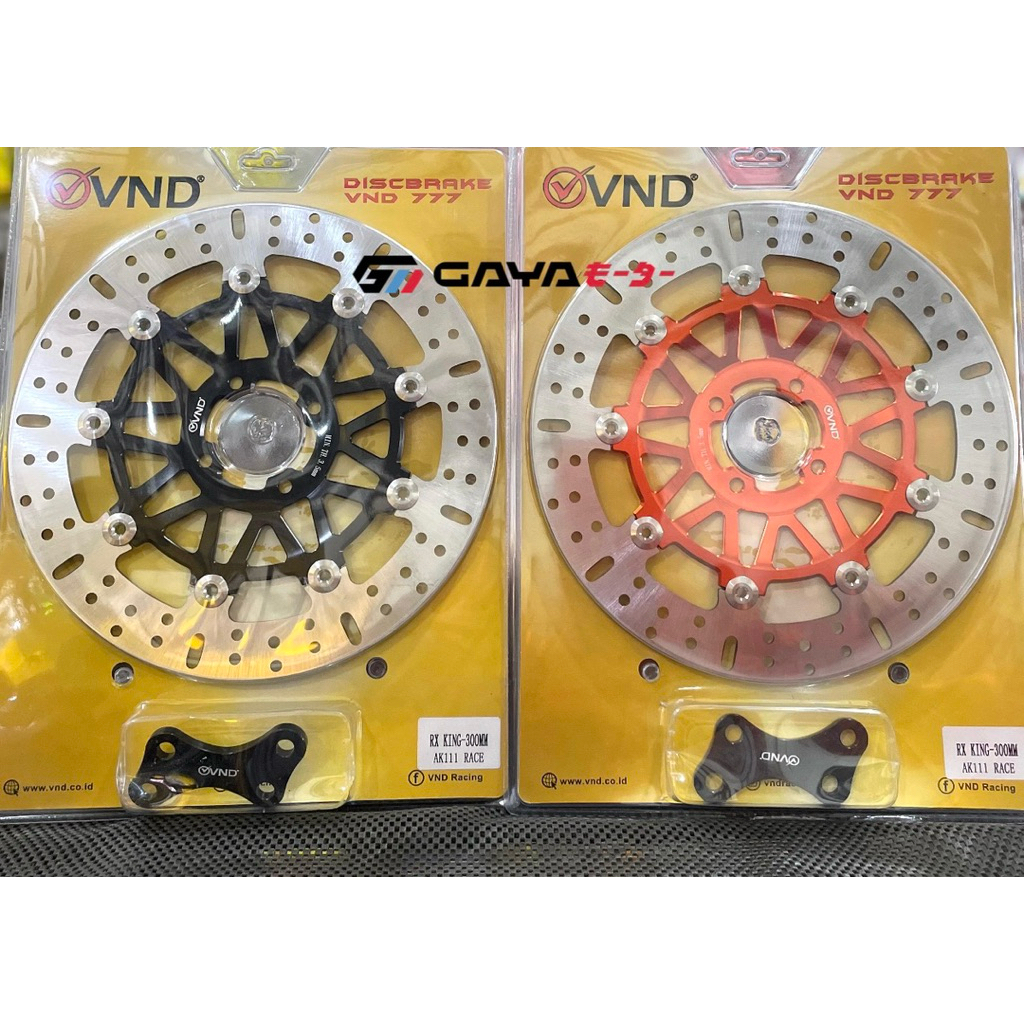 PIRINGAN DEPAN CAKRAM VND RACING ORIGINAL AK 111 RACE 300MM RX KING CNC FLOATING BRAKE DISK DISC DIS