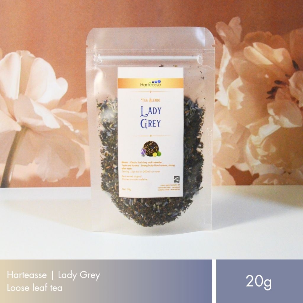 

Harteasse | Lady Grey | Teh Hitam dengan Bergamot dan Lavender Kemasan Pouch | Loose Leaf | 20g