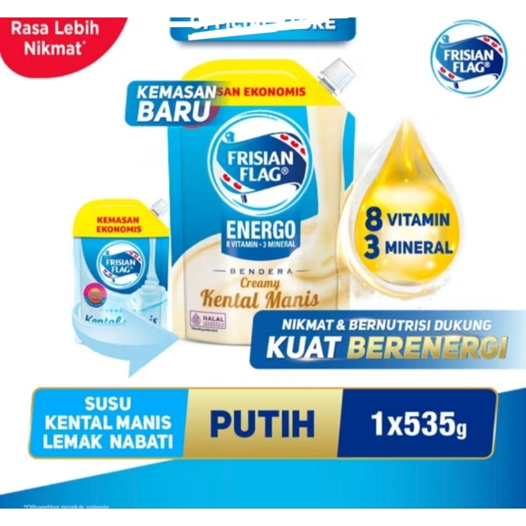 

Susu frisian flag putih 535gram susu kental manis bendera