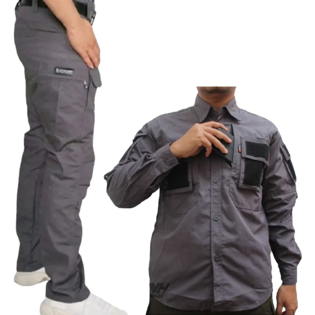 Setelan baju kemeja tactical 511 panjang dan celana tactical blackhawk panjang/setelan kemeja outdoo