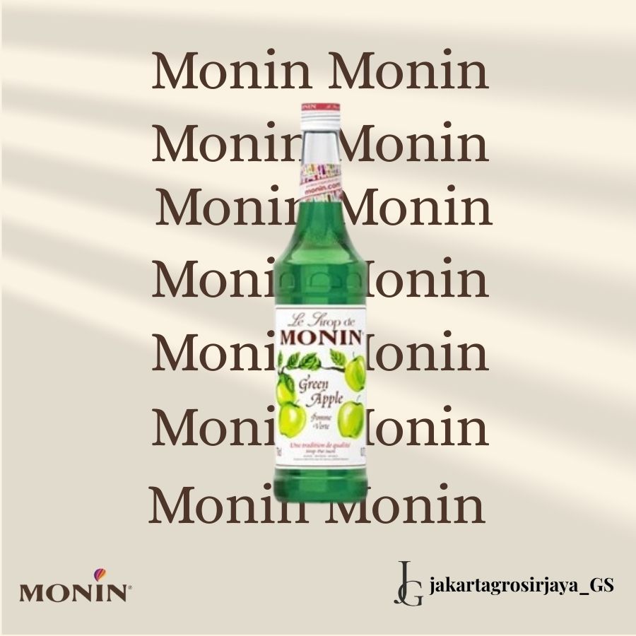 

SYRUP MONIN GREEN APPLE 700 ml SIRUP - MONIN GREEN APPLE 700 MILI