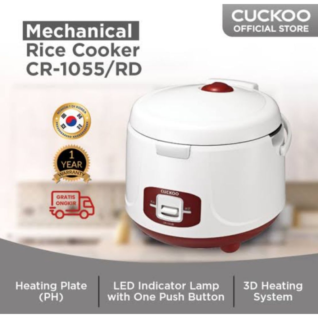 RICE COOKER 1,8 LITER CUCKOO CR-1055RD