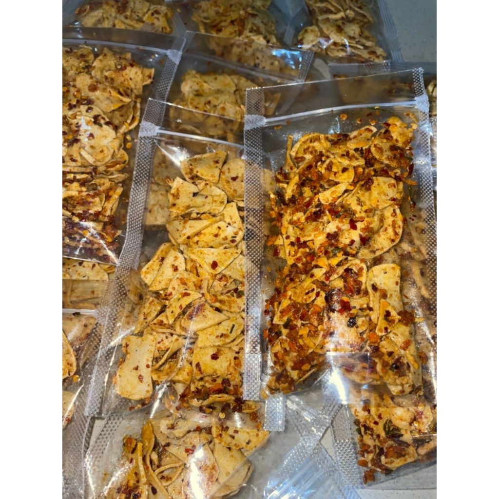 

BASRENG TIPIS KOIN PEDAS DAUN JERUK/KERIPIK BASRENG PEDAS DAUN JERUK