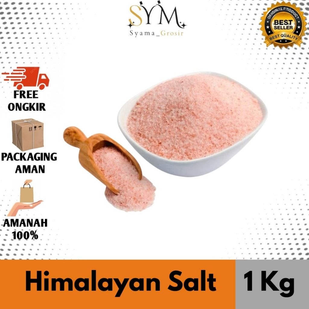 

Garam Himalaya Original 1 Kg Premium Pink Himalayan Salt Organic