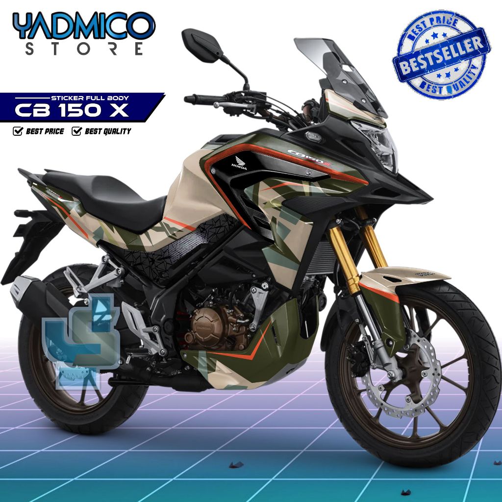 Decal CB 150 X Full Body / Stiker Motor CB150 X Fullbody / Dekal CBX 150 / Striping CB X 150 Variasi