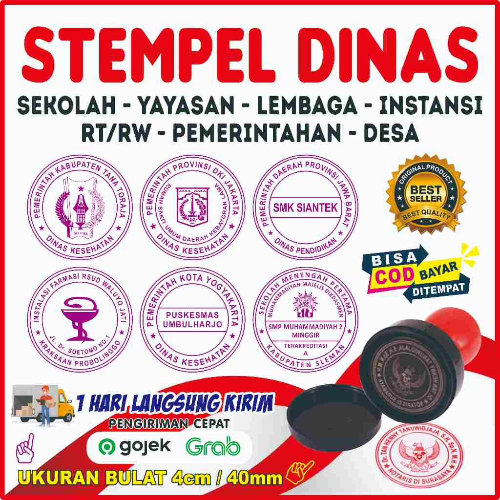 

Stempel Sekolah, Stempel Nama, Stempel Perusahaan, Stempel Dinas, Lembaga, Yayasan, Rt Rw, Ttd