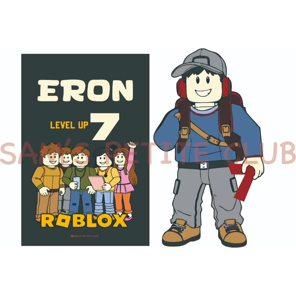 HANG TAG HAMPERS ULANG TAHUN TEMA ROBLOX / HANG TAG BIRTHDAY ROBLOX