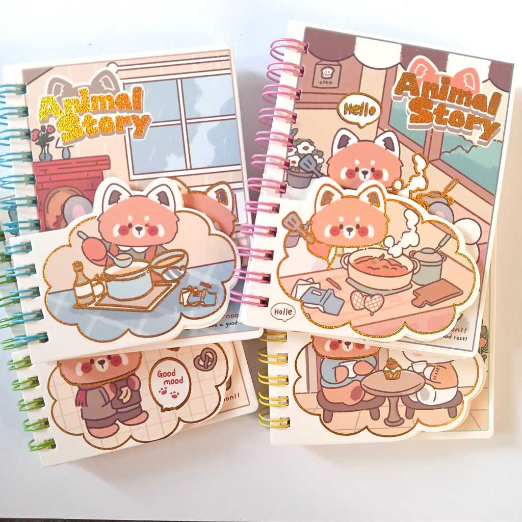 

NOTEBOOK A6 RED PANDA/ NOTEBOOK LUCU