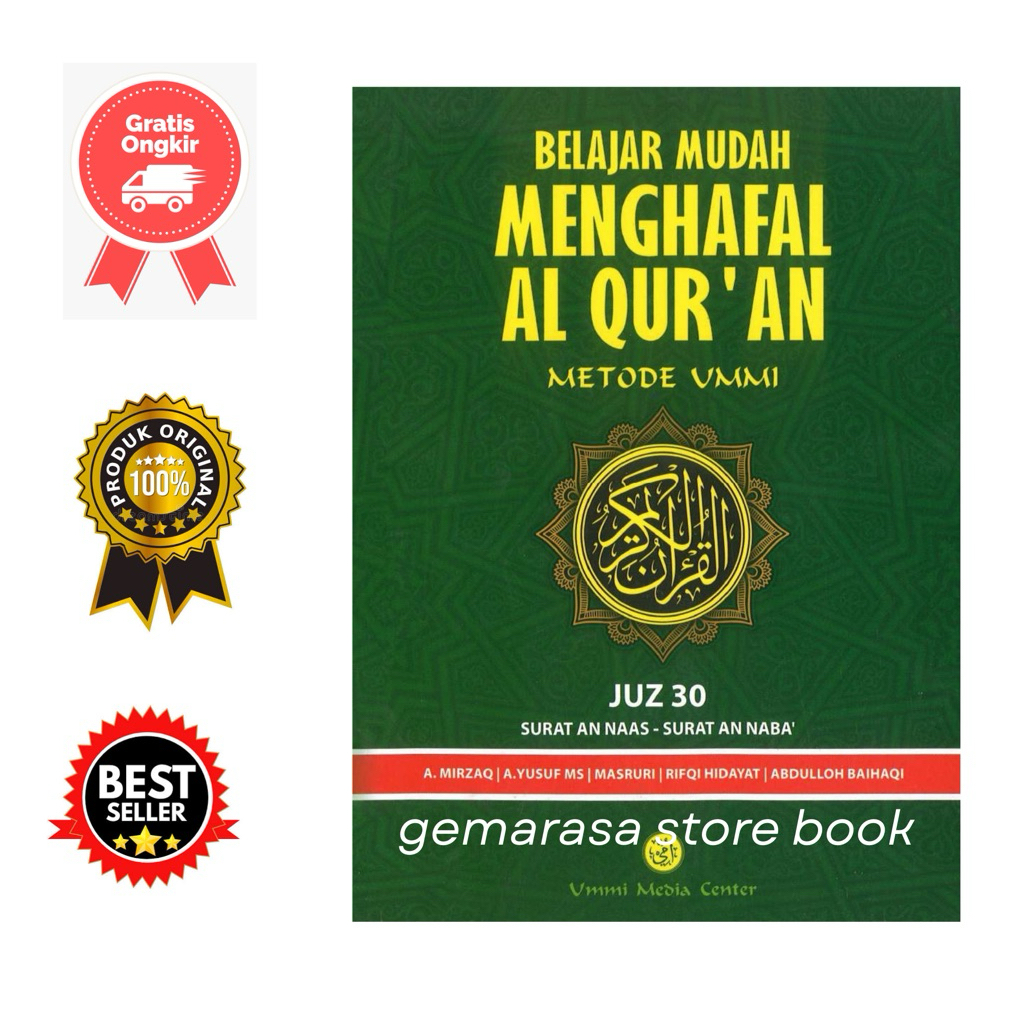 (Gemarasa store ) buku belajar mudah menghafal al - Qur’an metode ummi juz 30