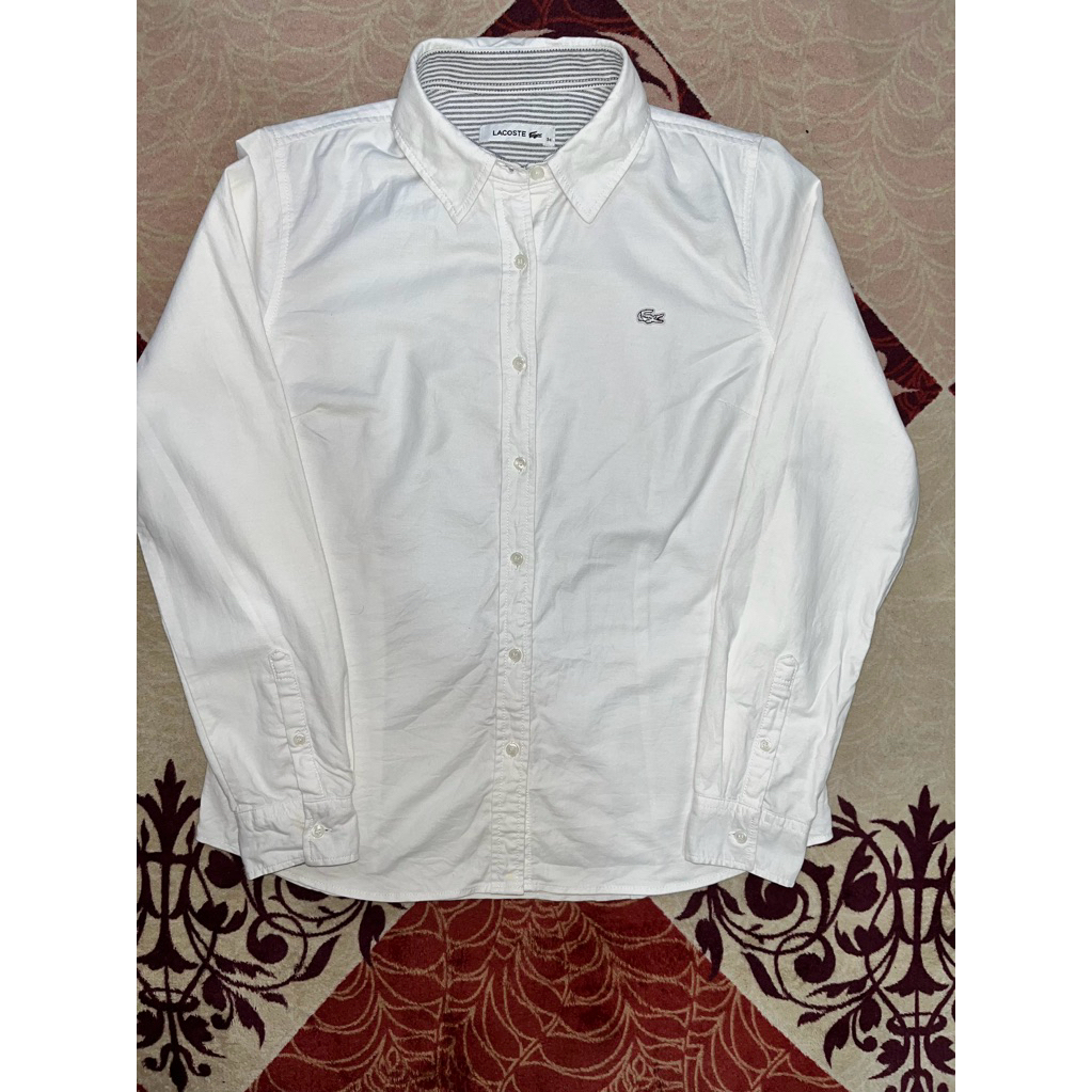 kemeja putih lacoste original second