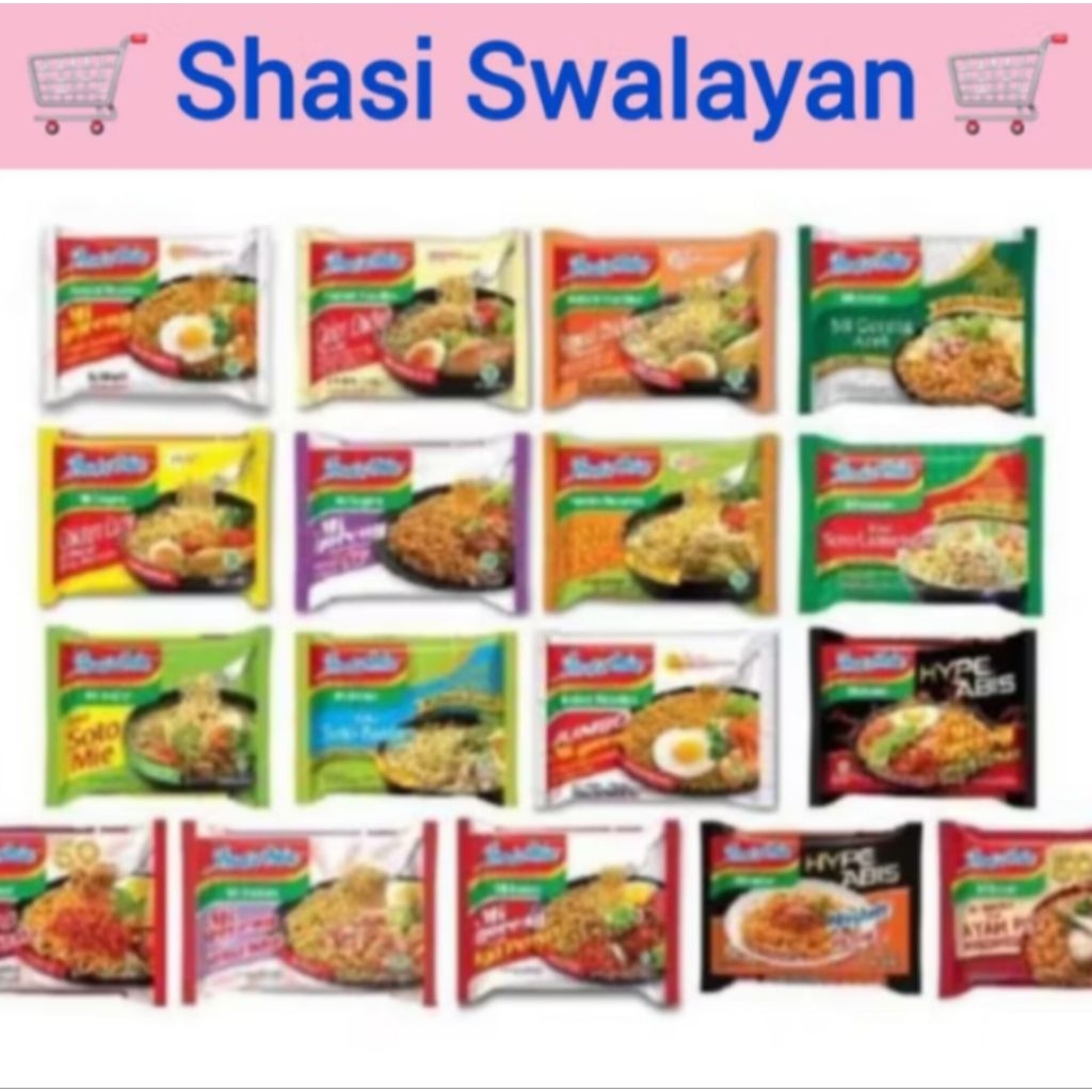 

1 DUS 40 PCS - INDOMIE Mie Instan Goreng/ Kuah