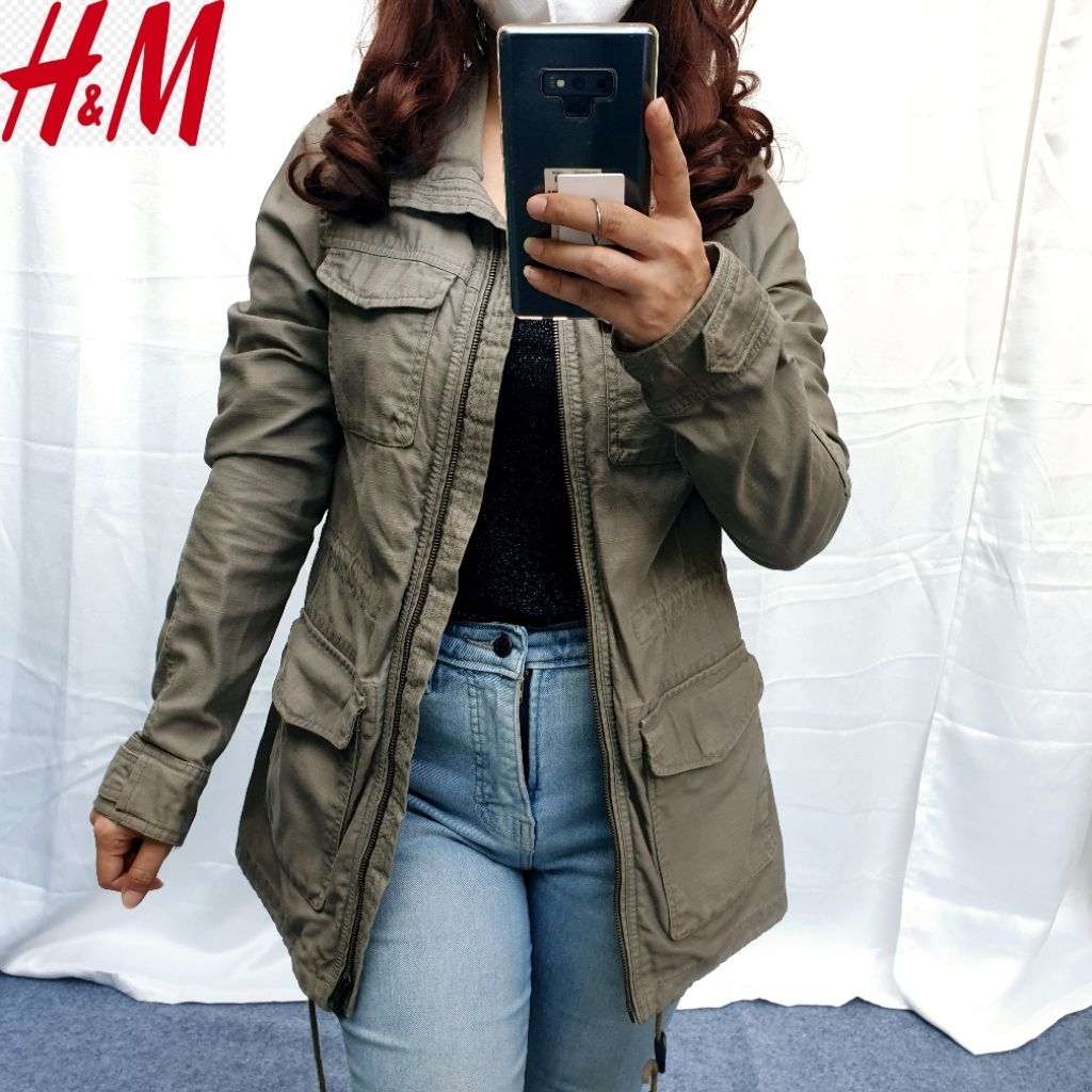 H&M Parka Lengan Panjang Wanita