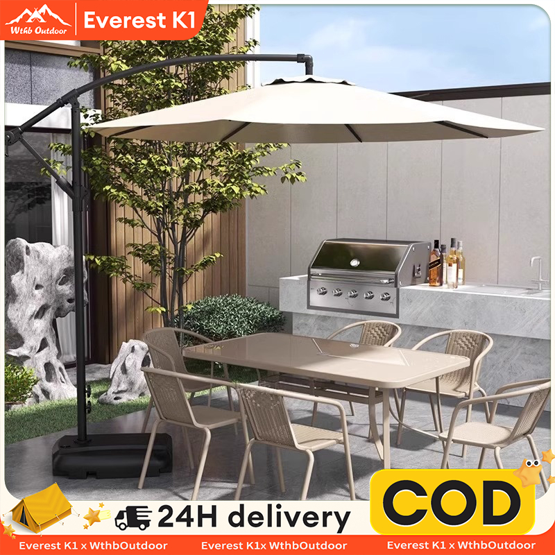 3M Payung Taman Tenda lipat Payung Ruangan Cafe Payung Teduh Matahari Umbrella Pelindung Bulat denga