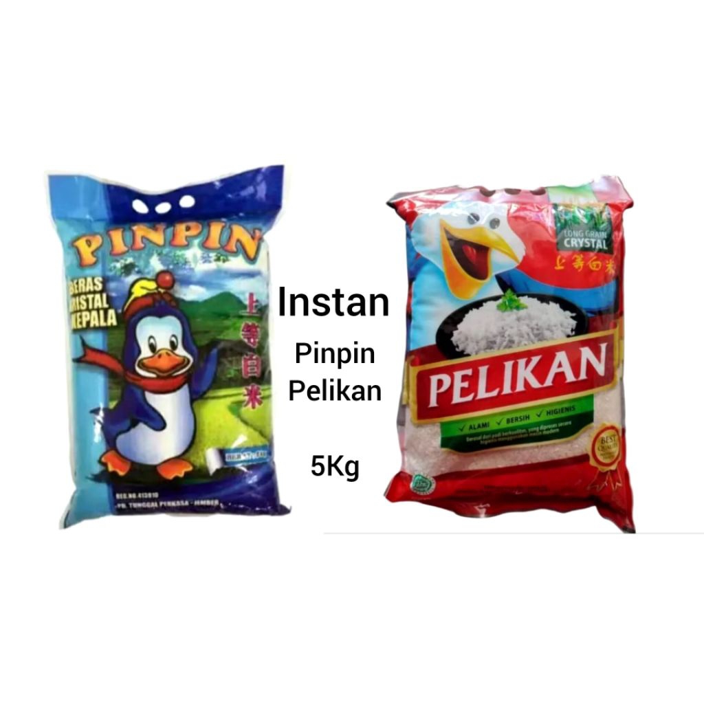 

Instan Beras Pinpin Beras Pelikan 5Kg