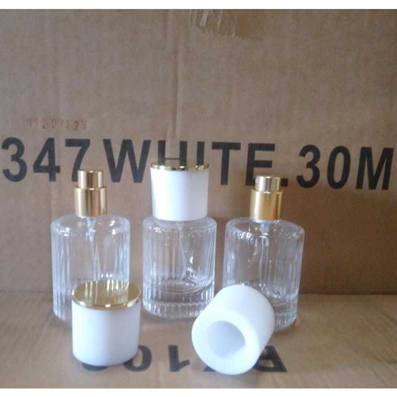 (1Lusin ) Botol Chloe Drat White 30ml Botol Kosong Spray