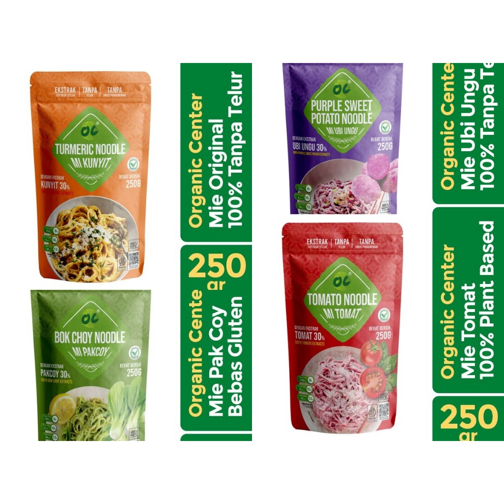 

[oddsolshop] pekanbaru/Organic Center 250 gr Mi Kunyit / Mie Tomat / Mie Pak Choy / Mie Ubi Ungu