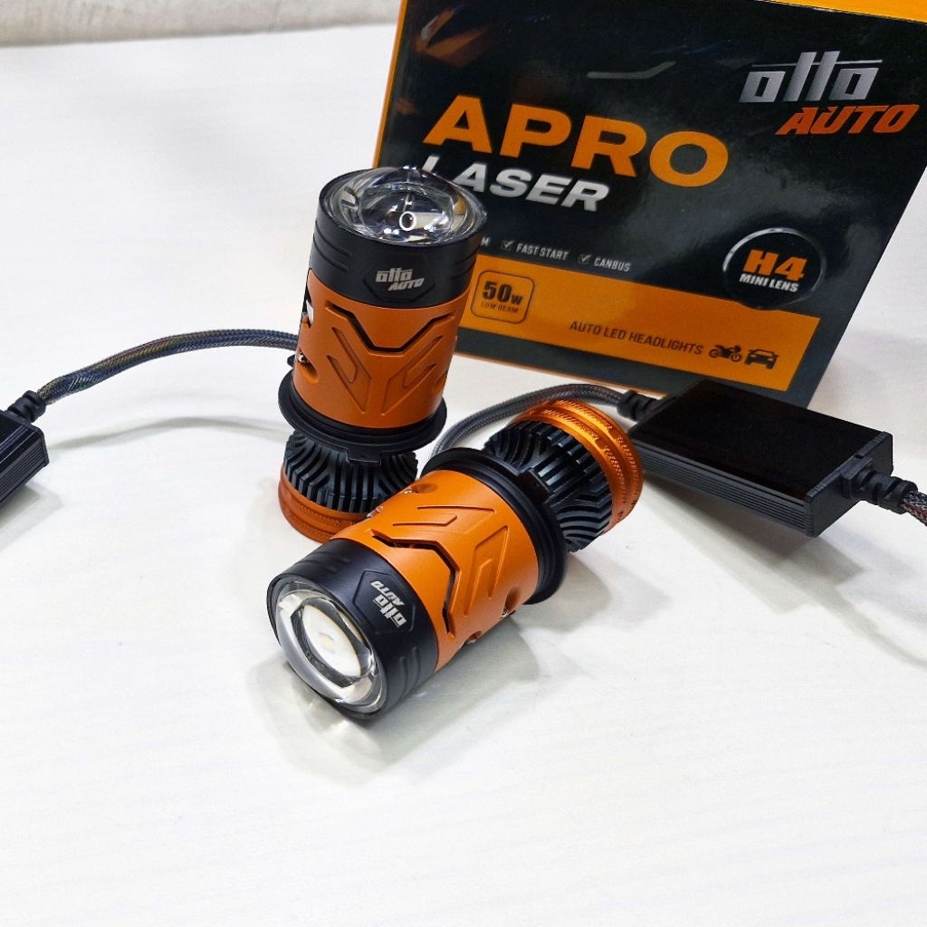 Mini Projector H4 Otto Auto Apro Laser Sepasang