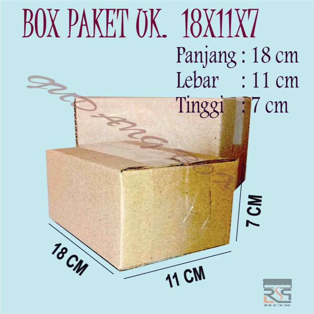 Kardus ukuran 18x11x7 cm box packing murah dus paket