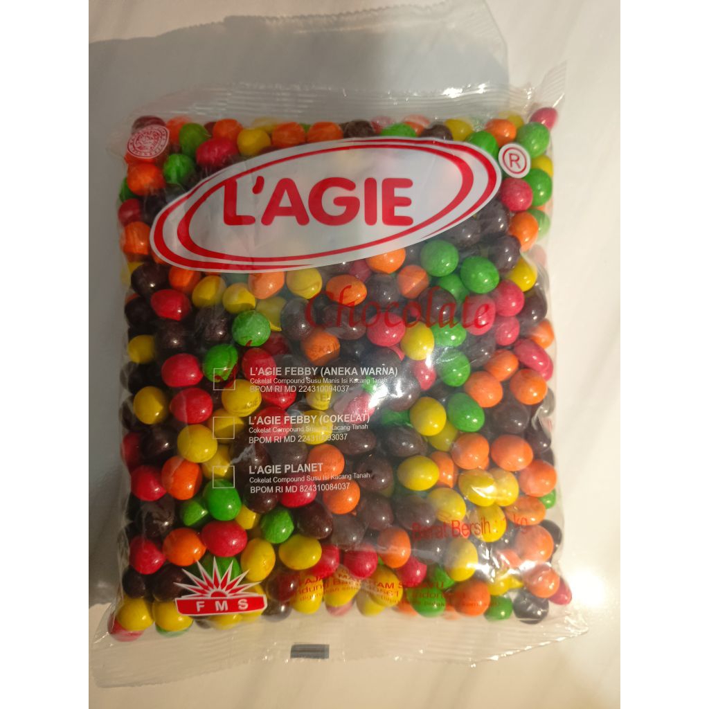 

Lagie Coklat kiloan biskuit golden city mini aneka warna 1kg