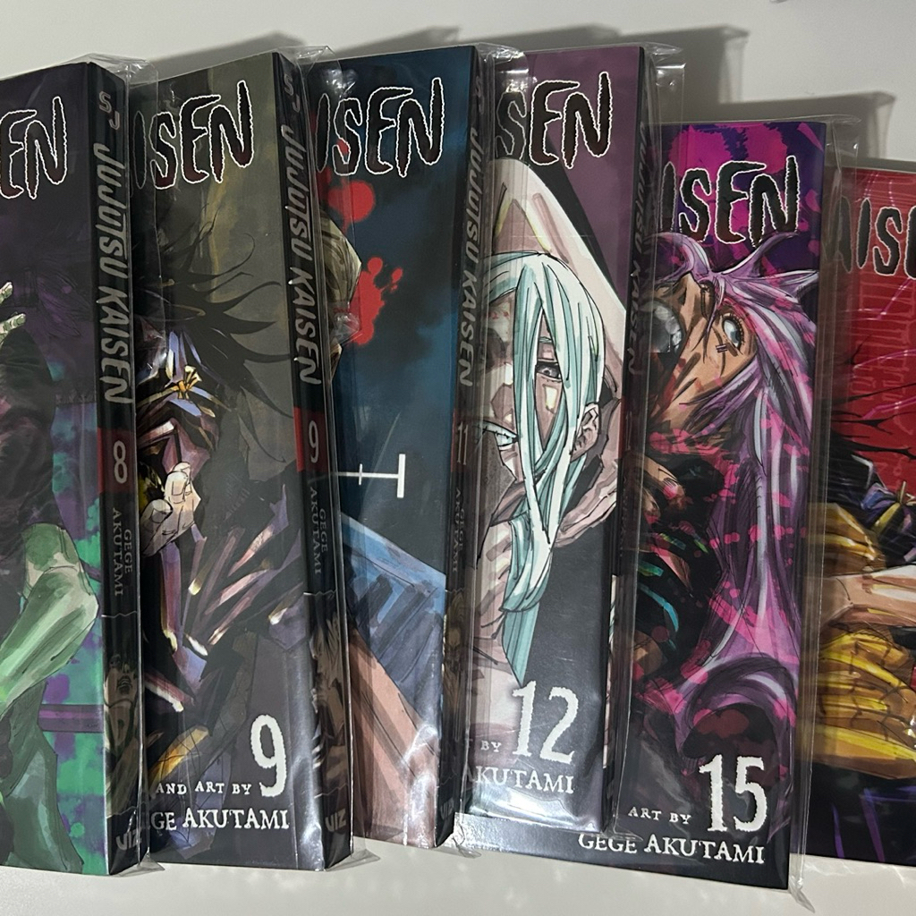 preloved komik manga jjk eng vol. 8, 9, 11, 12, 15, 16 | english viz kolpri jujutsu kaisen