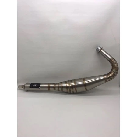 KNALPOT KOLONG RX KING 3V3 FULL STAINLESS AITECH KNALPOT RX KING 3V3 PERUT 37 AITECH FULL STAINLESS